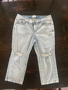 Lane Bryant cropped relaxed jeans size 16